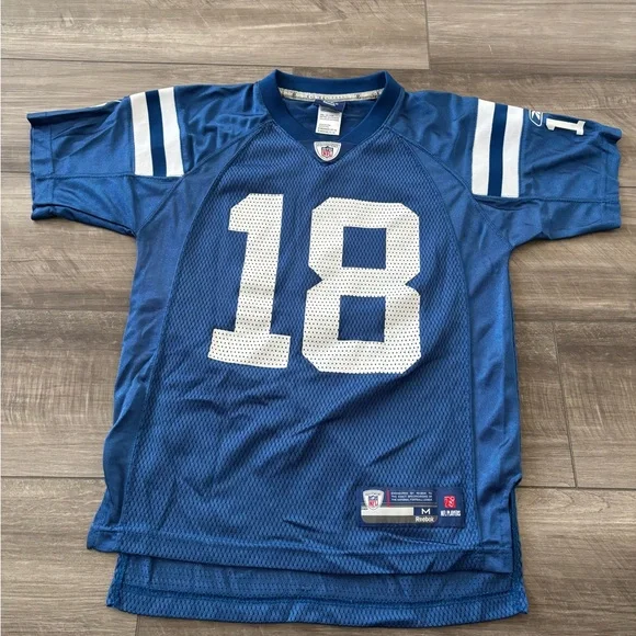 Indianapolis Colts Reebok NFL Football Jersey Payton Manning 18 Size M Youth - Picture 1 of 6